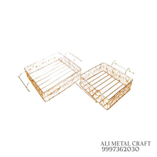Metal basket, metal tray basket, metal tray, gift basket, ali metal craft