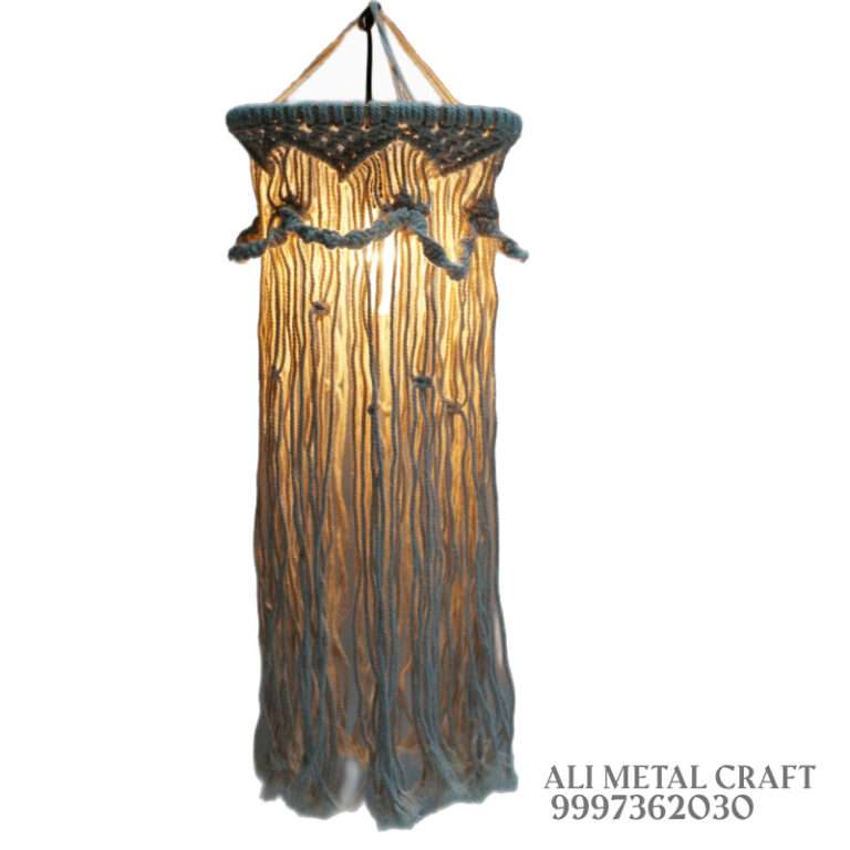macrame lamp, ali metal craft