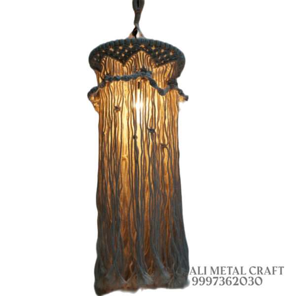 macrame lamp, ali metal craft